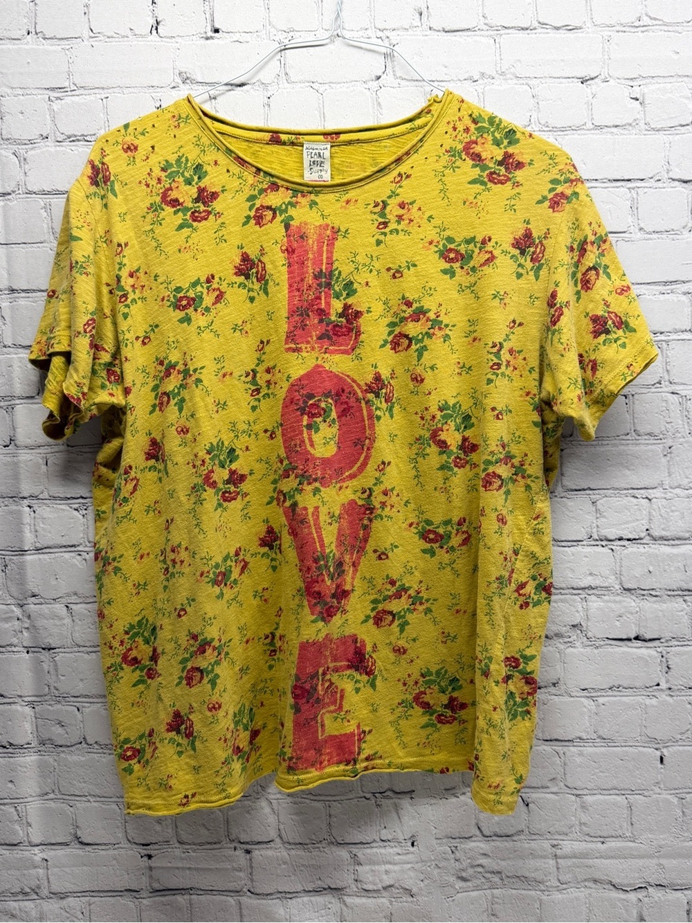 Magnolia Pearl Yellow Floral 'LOVE' Tee